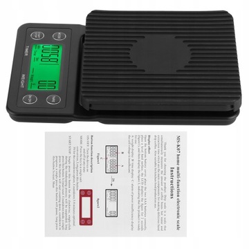 ЦИФРОВЫЕ КУХОННЫЕ ВЕСЫ / КОФЕЙНЫЕ ВЕСЫ - ЧЕРНЫЕ