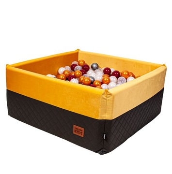 SUCHY BASEN eco-velvet + PIŁKI ŻÓŁTY
