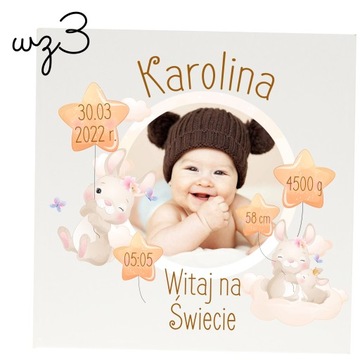 ALBUM NA ZDJĘCIA Z METRYCZKĄ CHRZEST ZDJĘCIA PREZENT PAMIĄTKA DLA DZIECKA