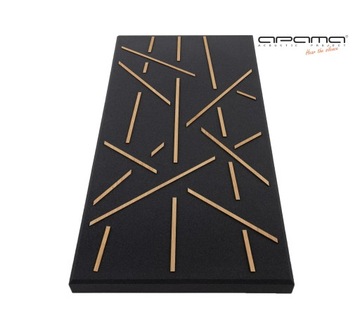 EKRAN akustyczny dekoracyjny pochłaniający 50x100cm 5cm panel elementy dąb