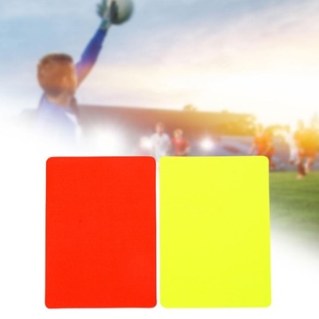 Karty sędziowskie do piłki nożnej Profesjonalny sprzęt sędziowski z PCV, przeznaczony wyłącznie do kart