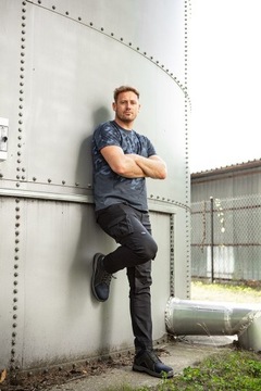 NEO 81-603-M Рабочая футболка темно-синего цвета с камуфляжем, размер М