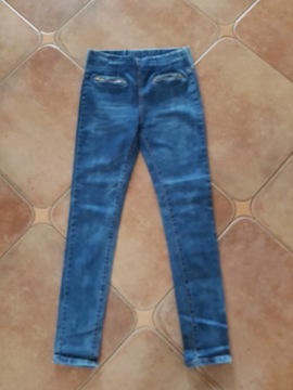 SPODNIE jeansowe zip 28 S 36