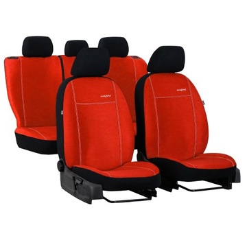 Pokrowce uniwersalne zamsz Comfort pomarańczowe do Volkswagen Golf VI