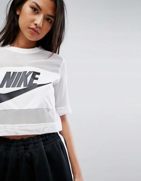 SIATECZKOWY BIALY T-SHIRT NIKE Nike _NQI S