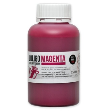 Atrament Loligo - 250 ml - SUBLIMACJA MAGENTA