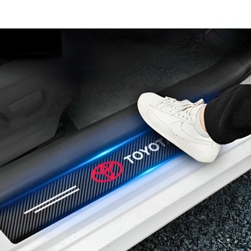 НАКЛЕЙКИ TOYOTA ЗАЩИТНЫЕ КРЫШКИ РАМА ФОЛЬГА 4 ШТ. YARIS COROLLA CHR