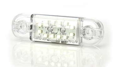 Lampa LED pozycyjna przednia 12LED SLIM 12-24V 716