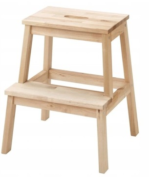 IKEA BEKVAM Taboret ze schodkiem 50 cm brzoza