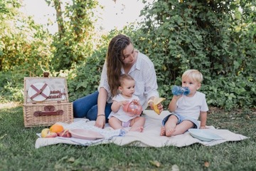 SUAVINEX СЕРЕБРЯНАЯ БУТЫЛКА С ТРУБКОЙ ЛЕС 340мл СИНИЙ