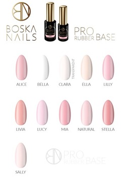 Boska Nails Shine Pro Rubber Base Цветная база Lilly, 6 мл