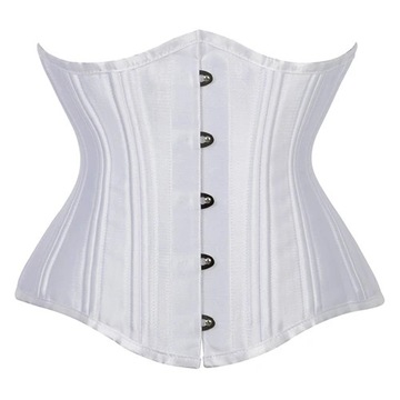 Black Underbust Steel Bone Corset Belly Slimming B