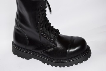 KULTOWE POLSKIE WYSOKIE GLANY SKÓRA STEEL NOSE 39d