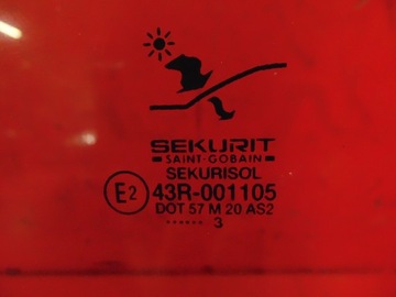 SAAB 95 9-5 I SKLO (OKNO) DVEŘE LEVÝ PŘEDNÍ 03R