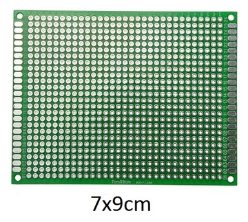 Uniwersalna dwustronna płytka PCB 7x9cm 806 pól FV