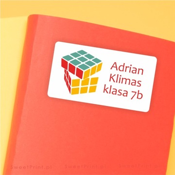 NAKLEJKI szkolne naklejki na zeszyty naklejki MŁODZIEŻOWE PERSONALIZOWANE