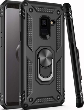 ETUI PANCERNE ARMOR RING DO SAMSUNG A6 2018 + SZKŁO