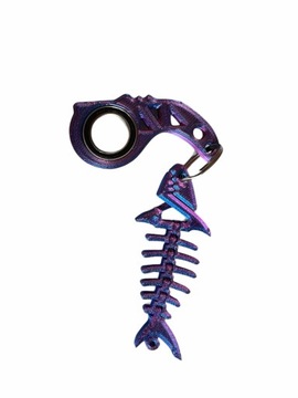 Brelok do Kluczy KEYRAMBIT KEYSPINNER+ CZERWONO NIEBIESKI HIT TIKTOKA
