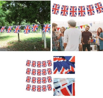U.K. GIRLANDA - 7 METRÓW - 25 flag