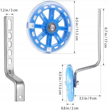 РЕГУЛИРУЕМЫЕ БОКОВЫЕ КОЛЕСА 12–20 ДЮЙМОВ, СВЕТЯЩИЙСЯ СВЕТОДИОД