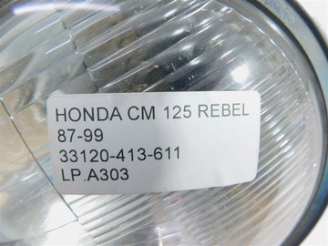ФАРА ПЕРЕДНЯЯ HONDA CM 125 REBEL 87-99 33120-413-611