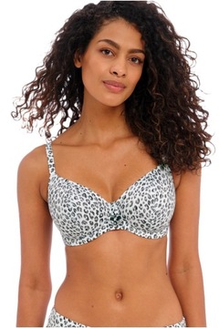 32FF / 70H Freya Cala Selva leopard plunge soft biustonosz do stroju kąpiel