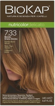 BIOKAP NUTRICOLOR DELICATO 7.33 Pozłacany blond 140 ml