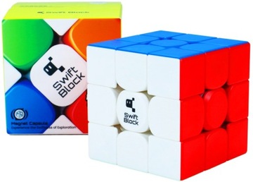 ПРОФЕССИОНАЛЬНЫЙ МАГНИТНЫЙ КУБ 3x3x3 Swift Block 355s + ПОДСТАВКА