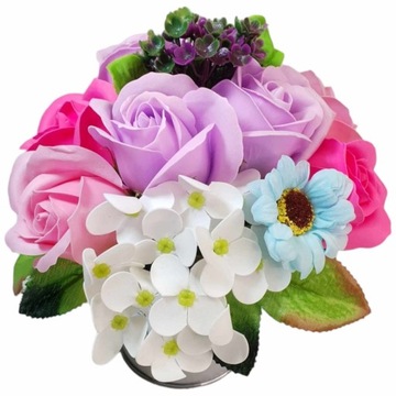 Букет Мыльные Цветы розы гортензии мыльные ромашки Подарок Подарок