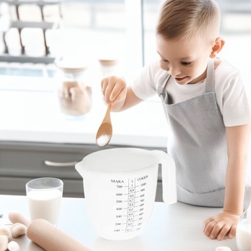 Кухонный мерный стакан, пластиковый кувшин со шкалой, кухонный контейнер, 3 мерных размера.