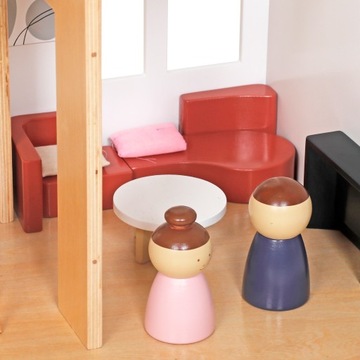 NOWOCZESNY DUŻY DREWNIANY DOMEK DLA LALEK MODERN LOFT WILLA DLA DZIECI