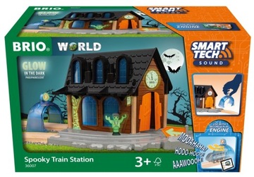 KOLEJKA BRIO WORLD UPIORNA STACJA KOLEJOWA SMART TECH DŹWIĘKI 36007