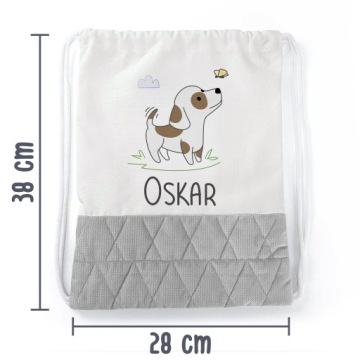 РЮКЗАК ДОШКОЛЬНИКА С ПЕТЛЕЙ ДЛЯ ДЕТСКОГО САДА, ЯСЛИ+ИМЯ