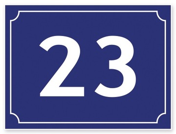 TABLICZKA ADRESOWA z numerem domu tablica 40x30 cm