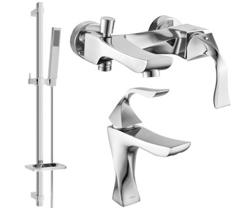 MEXEN ESTRELLA DQ02 ZESTAW WANNOWY BATERIA CHROM