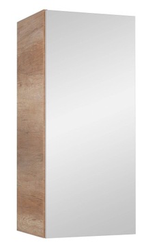 Astor Szafka Z Lustrem 40 cm System C Biały Country Biały Połysk/Dąb Countr