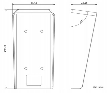 НЕДОЖДЕВАЯ КРЫШКА дверной станции HikVision