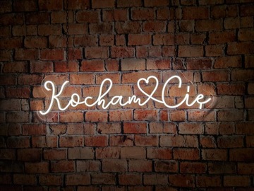 Neon napis Kocham Cię