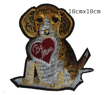 ŁATKA NASZYWKA PIESEK APLIKACJA 10cm 10cm