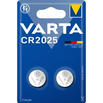 2x BATERIA GUZIKOWA VARTA CR2025 LITOWA 3V