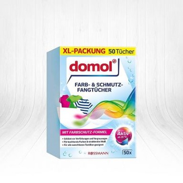 Domol * Chusteczki zapobiegające farbowaniu prania * 50szt z Niemieckie DE
