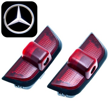 Mercedes Benz LED Logo Projektor HD lampka drzwi Klasa C W204 S204 T204