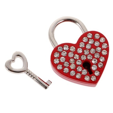 Diamante Heart Навесной замок на ящике багажника, защелка для чемодана