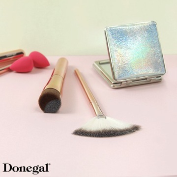 Donegal Кисть для макияжа, для нанесения жидкой косметики, двойная щетина.