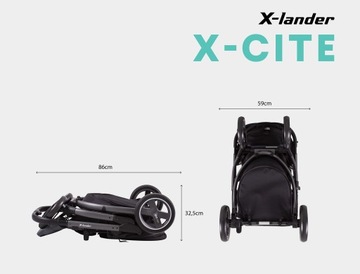 X-LANDER X-Cite компактная коляска со вставкой X-Rest