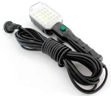 Lampa warsztatowa 230V 13W z długim 9m kablem