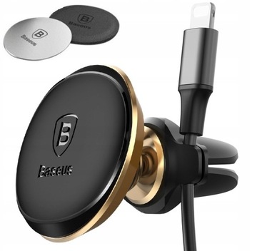 BASEUS UCHWYT SAMOCHODOWY MAGNETYCZNY NA TELEFON DO TELEFONU AUTA KRATKI