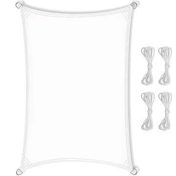 Тент WHITE SUN SAIL GARDEN ВОДОНЕПРОНИЦАЕМЫЙ ПРЯМОУГОЛЬНЫЙ 4х5м