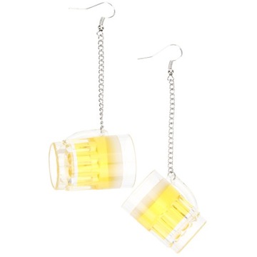 KOLCZYKI KUFER PIWA NOWOŚĆ ŁAŃCUCH