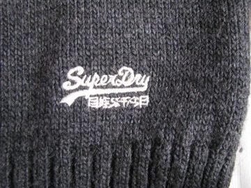 SUPERDRY VINTAGE NORDIC KNIT ciepły sweter XL/XXL